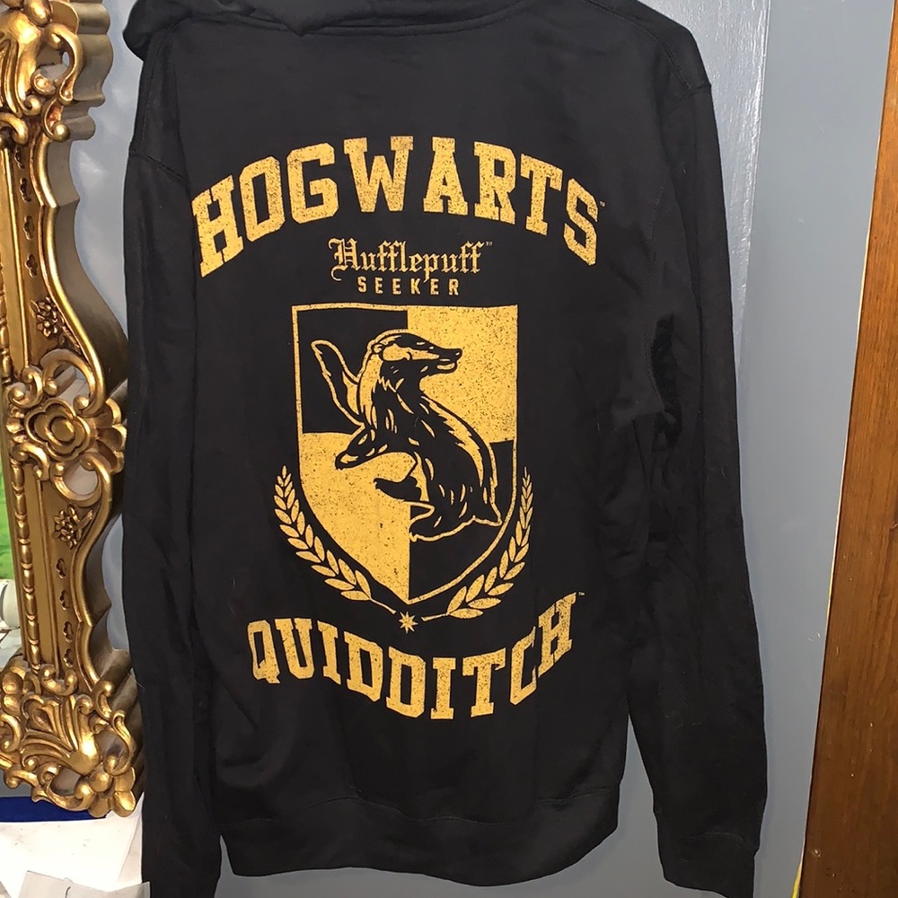Hogwarts Quidditch Hufflepuff zip up hoodie